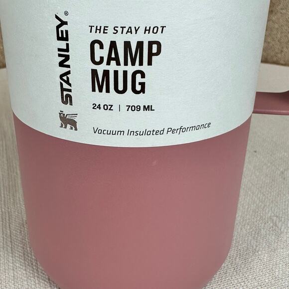 Stanley Limited Edition The Fall Refresh Stay Hot Camp Mug, 24 oz Antique Pink - Picture 4 of 10